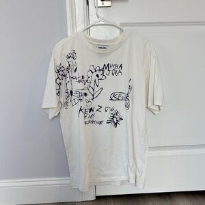 Kenzo White Graphic T-Shirt